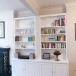 Shaker style fitted alcove furniture