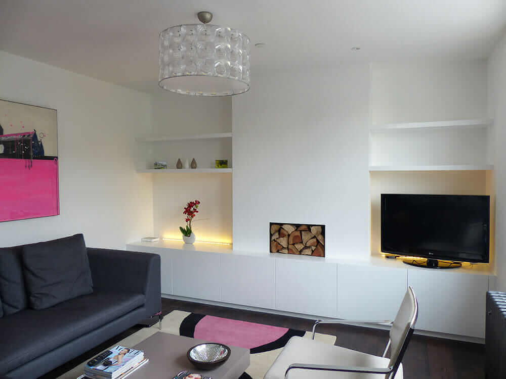 Contemporary fitted alcove furniture