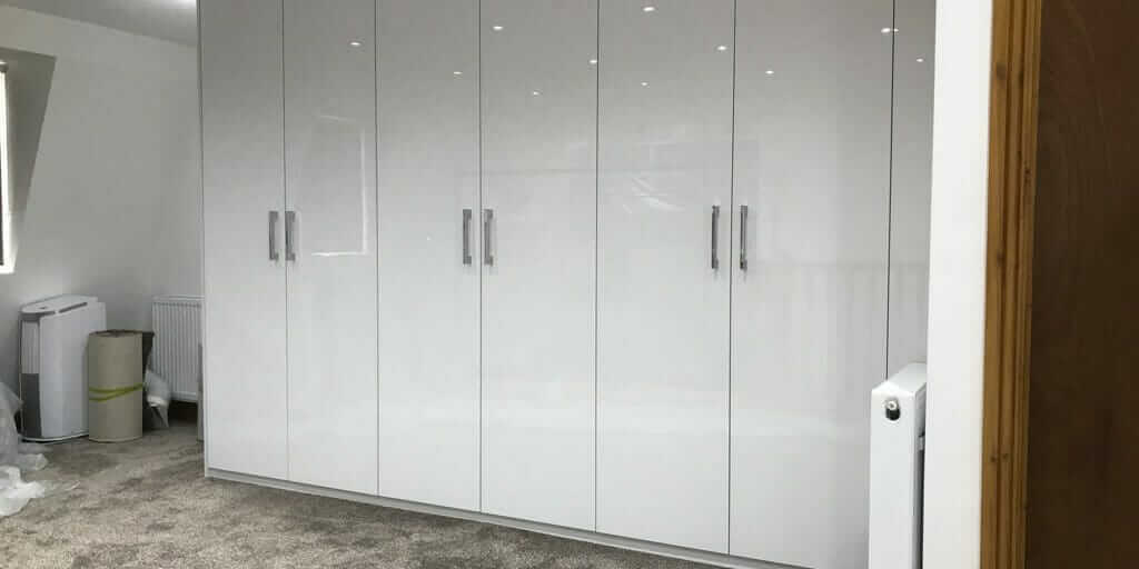 White Gloss Modern Wardrobe Hackney E9 | Form Creations Limited