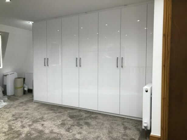 White Gloss Modern Wardrobe Hackney E9