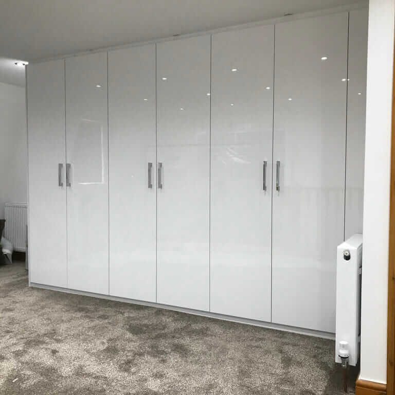 White Gloss Modern Wardrobe Hackney E9