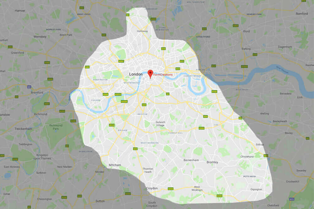 Form Creations areas covered