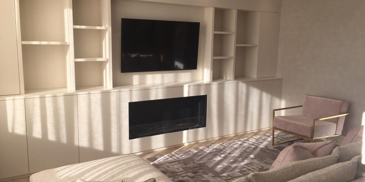 Media Cabinet & Shelving. Perilla House London E1