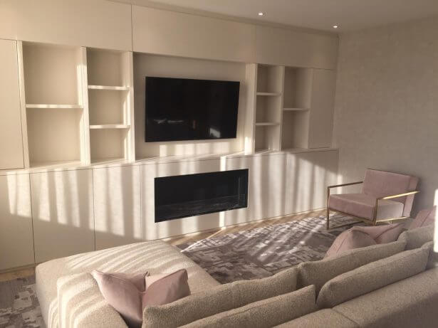 Media Cabinet & Shelving. Perilla House London E1