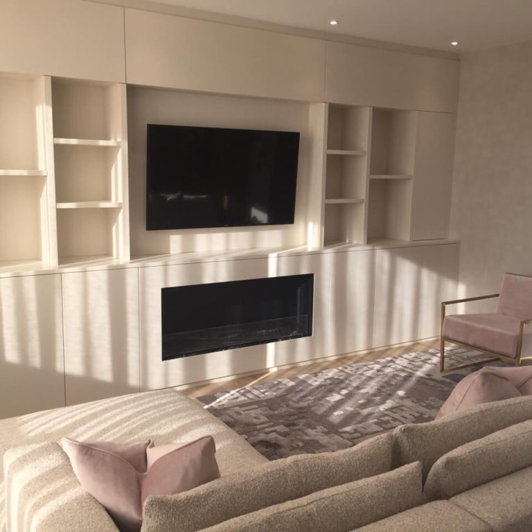 Media Cabinet & Shelving. Perilla House London E1